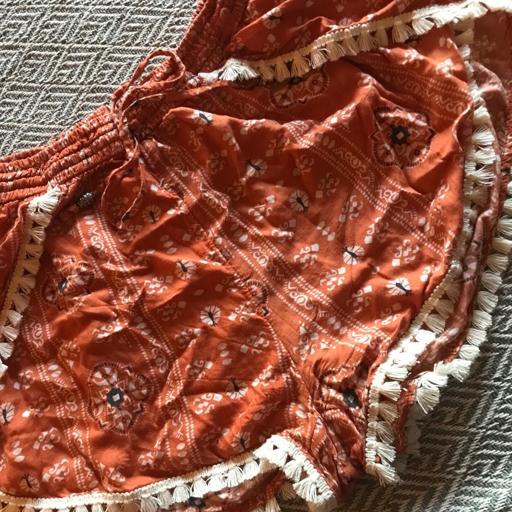 A&F Fringe Trim Shorts